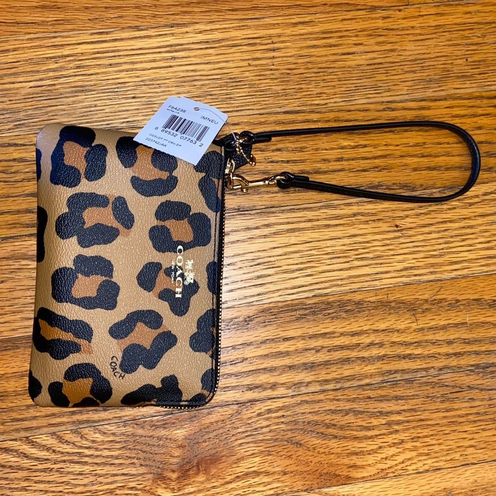 NTW Cheetah Print Coach Wristlet